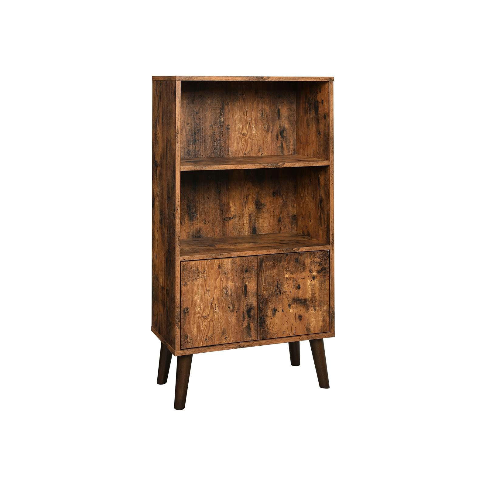 BÜCHERSCHRANK BÜROSCHRANK - Schwarz, Holzwerkstoff (30/120/60cm) - Hansiro