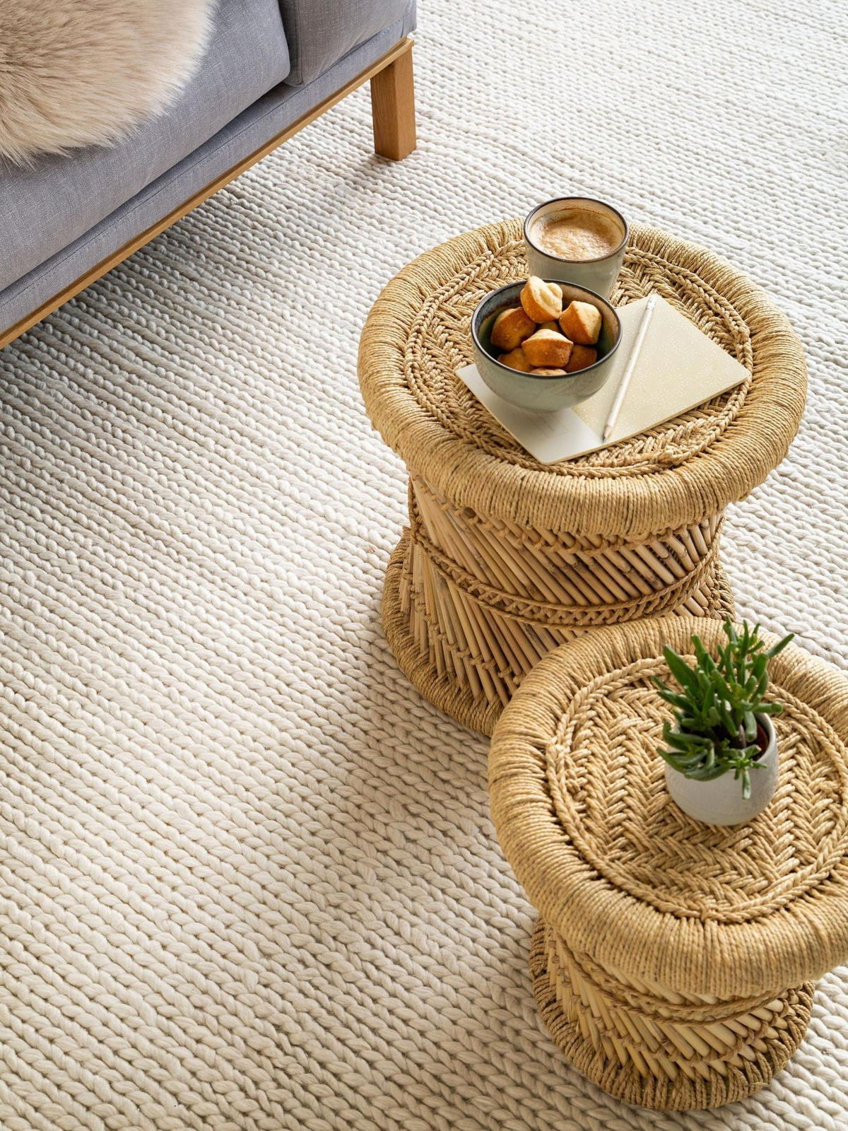 WOLLTEPPICH Uno Cream 250x350 cm - Beige, Textil (250/1cm) - KUNSTLOFT