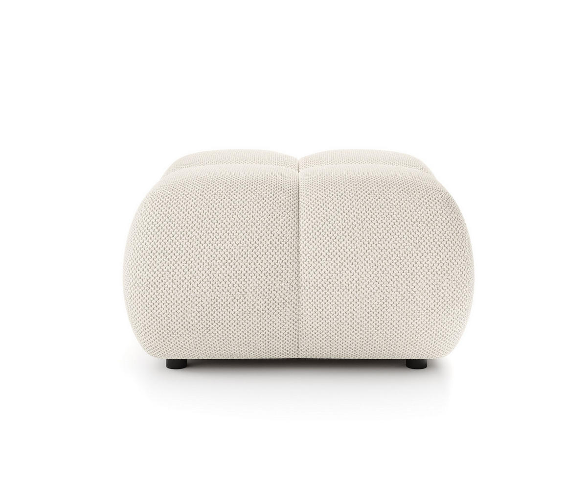 POLSTERHOCKER CORSO Modern Sitzhocker, Fußhocker Creme - Creme, Holzwerkstoff/Kunststoff (72/43.5/72cm) - MASSENO