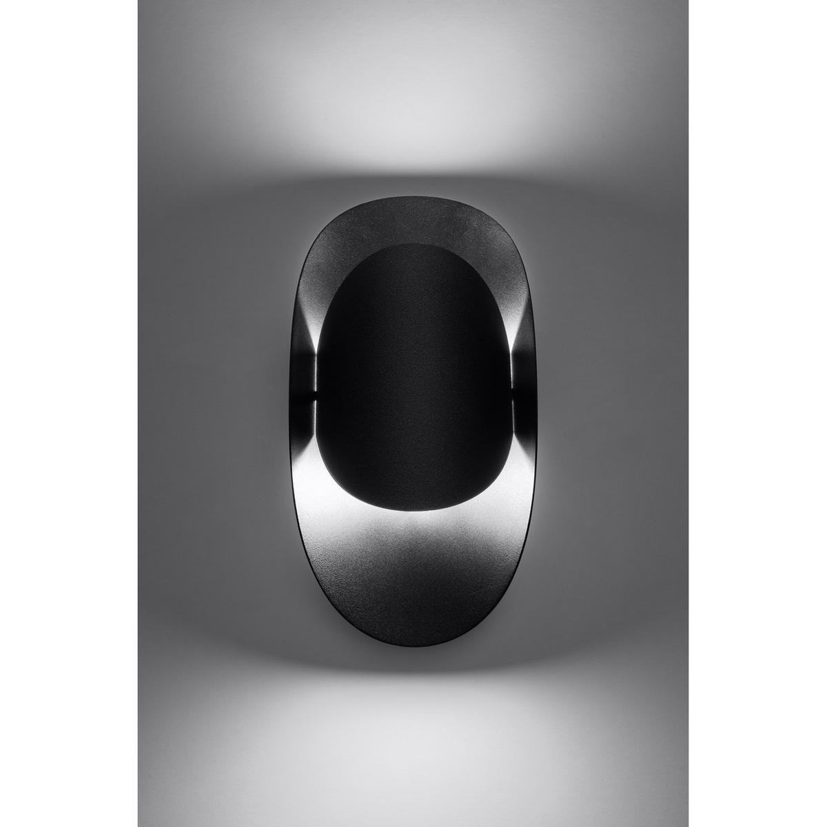 WANDLEUCHTE Stahl Schwarz TEAR - Schwarz, Metall (10/30/13cm) - Sollux Lighting