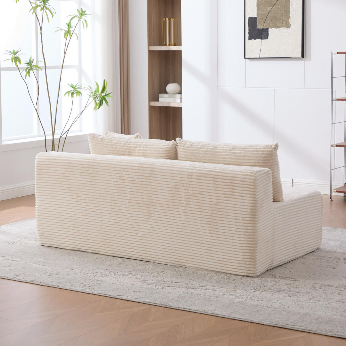 SOFAELEMENT 172/99/74.5 cm Elfenbein mit rutschfestem Boden - Ecru, Textil (99/74.5/172cm) - Oxeza