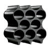 FLASCHENREGAL Set-Up cosmos black ↕ 36,4 cm - Schwarz, Kunststoff (35.3/36.4/23cm) - Koziol