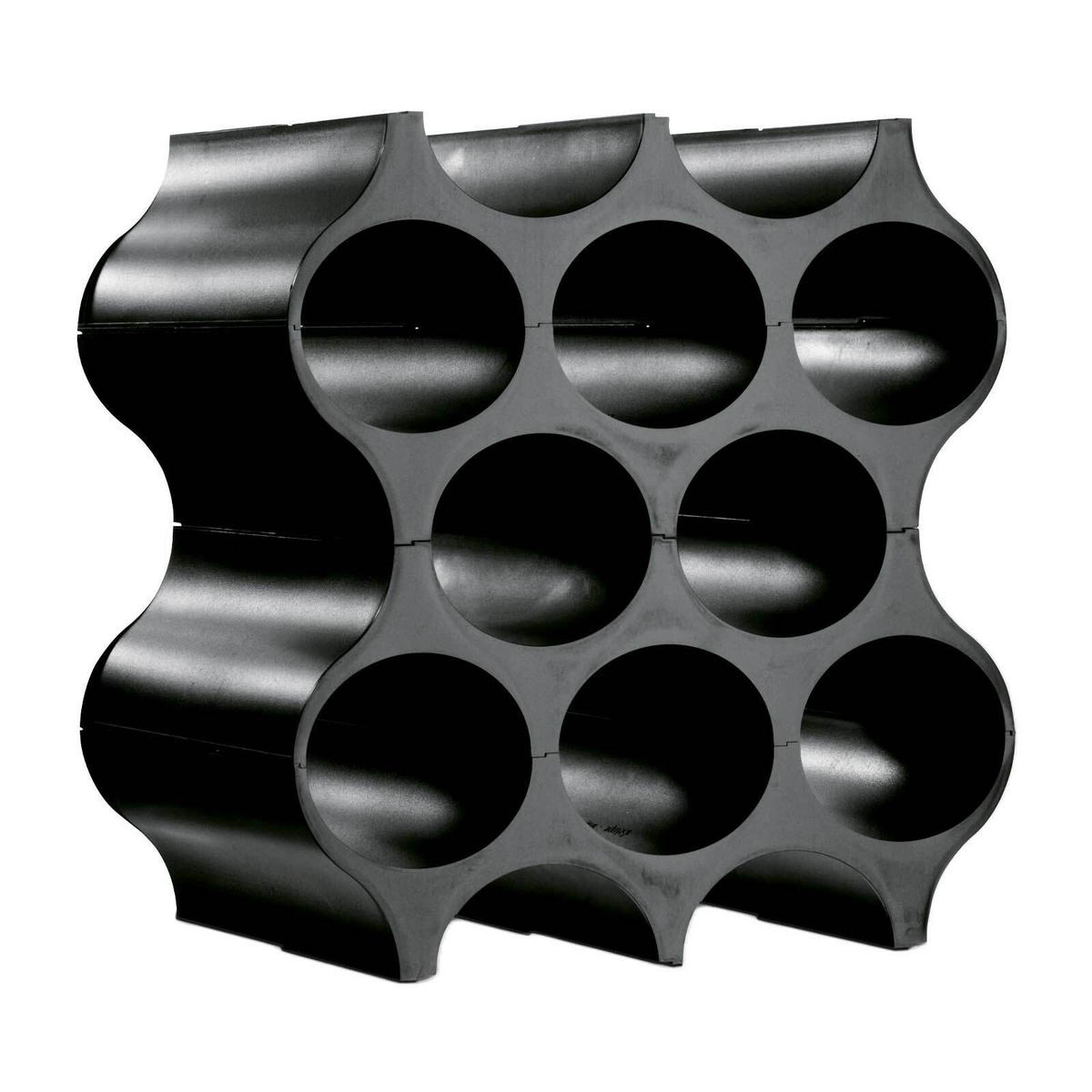 FLASCHENREGAL Set-Up cosmos black ↕ 36,4 cm - Schwarz, Kunststoff (35.3/36.4/23cm) - Koziol
