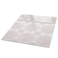 TISCHPLATTE 50x50 cm – Durchbrochene Eleganz - Beige, Glas (50/50/0.4cm) - Wallfluent