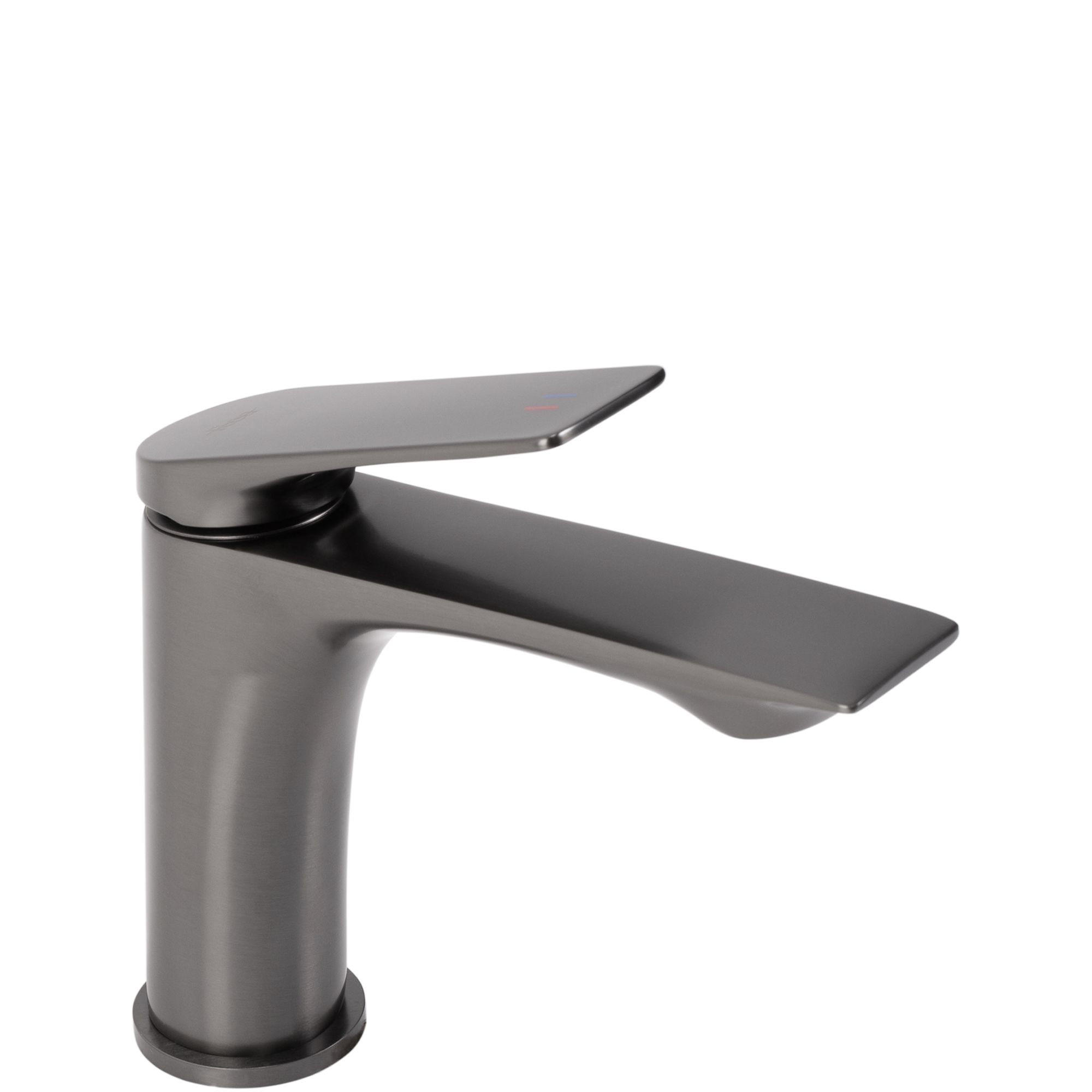 WASCHBECKENARMATUR Rea Avalon Titanium Low - Titanfarben, Metall (4.2/16.5/17.5cm) - REA