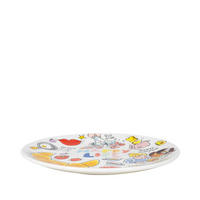 FRÜHSTÜCKSTELLER Glückliches Leben in Bunt - 22cm - Multicolor, Keramik (21.8/21.8/2.5cm) - Blond Amsterdam