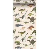 TAPETE Dinosaurier 50 x 900 cm - Grün, Papier (50/0.1cm) - Sanders & Sanders