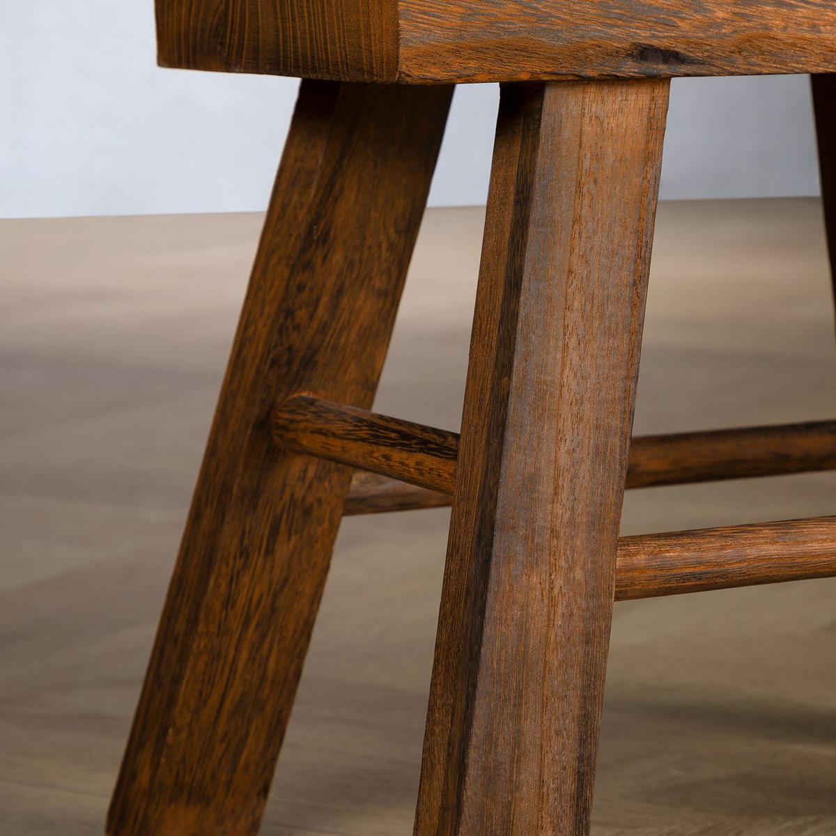 HOCKER ROSAL dunkelbraun - Dunkelbraun, Holz (32/30/17cm) - CARO-Möbel