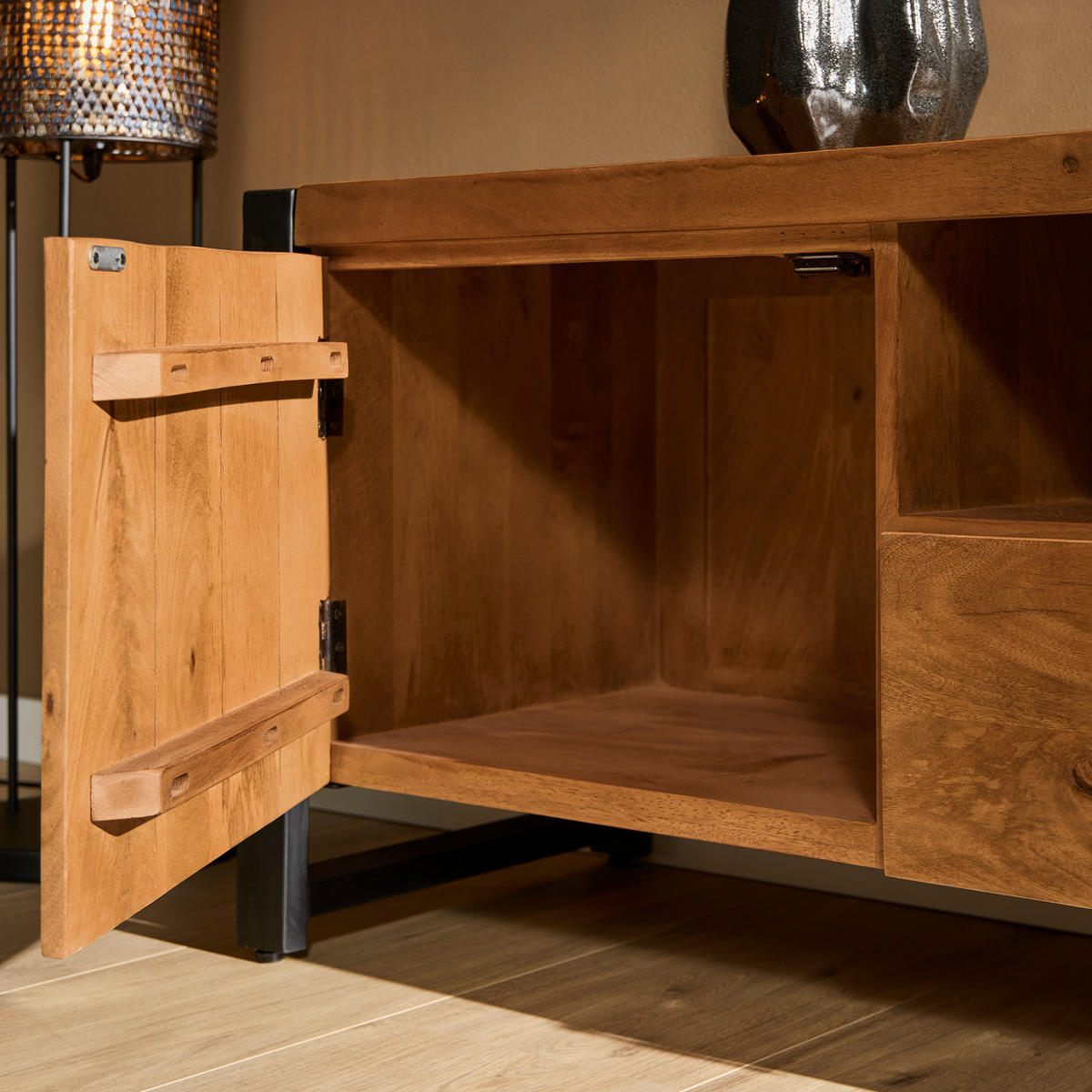 TV-MÖBEL Boaz Braun 45/110/55 cm - Braun, Holz (110/55/45cm) - Starfurn