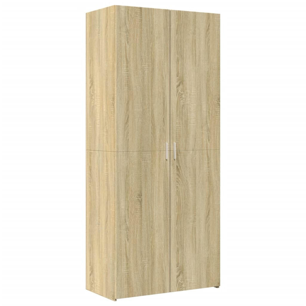 HIGHBOARD Sonoma-Eiche 80/42.5/185 Cm Holzwerkstoff - Braun, Holzwerkstoff (42.5/185/80cm) - vidaXL