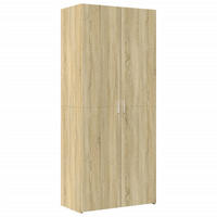 HIGHBOARD Sonoma-Eiche 80/42.5/185 Cm Holzwerkstoff - Braun, Holzwerkstoff (42.5/185/80cm) - vidaXL
