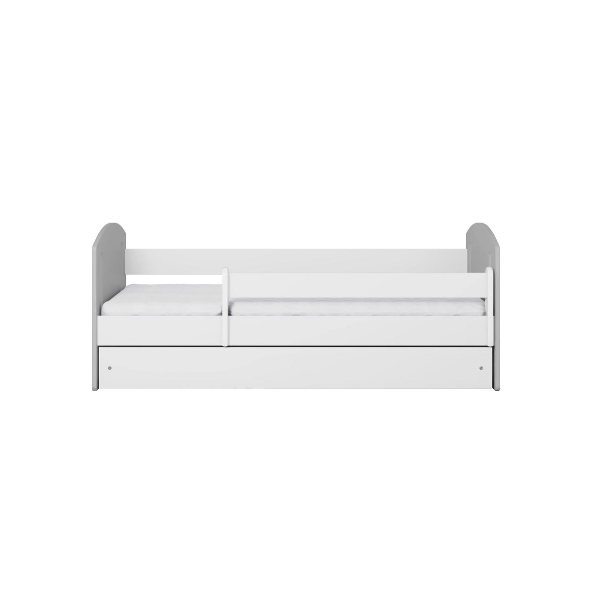 KINDERBETT CLASSIC II mit Schublade ohne Matratze 90/65/164 - Grau, Holzwerkstoff (80/160cm) - RAUMHIRSCH FURNITURE