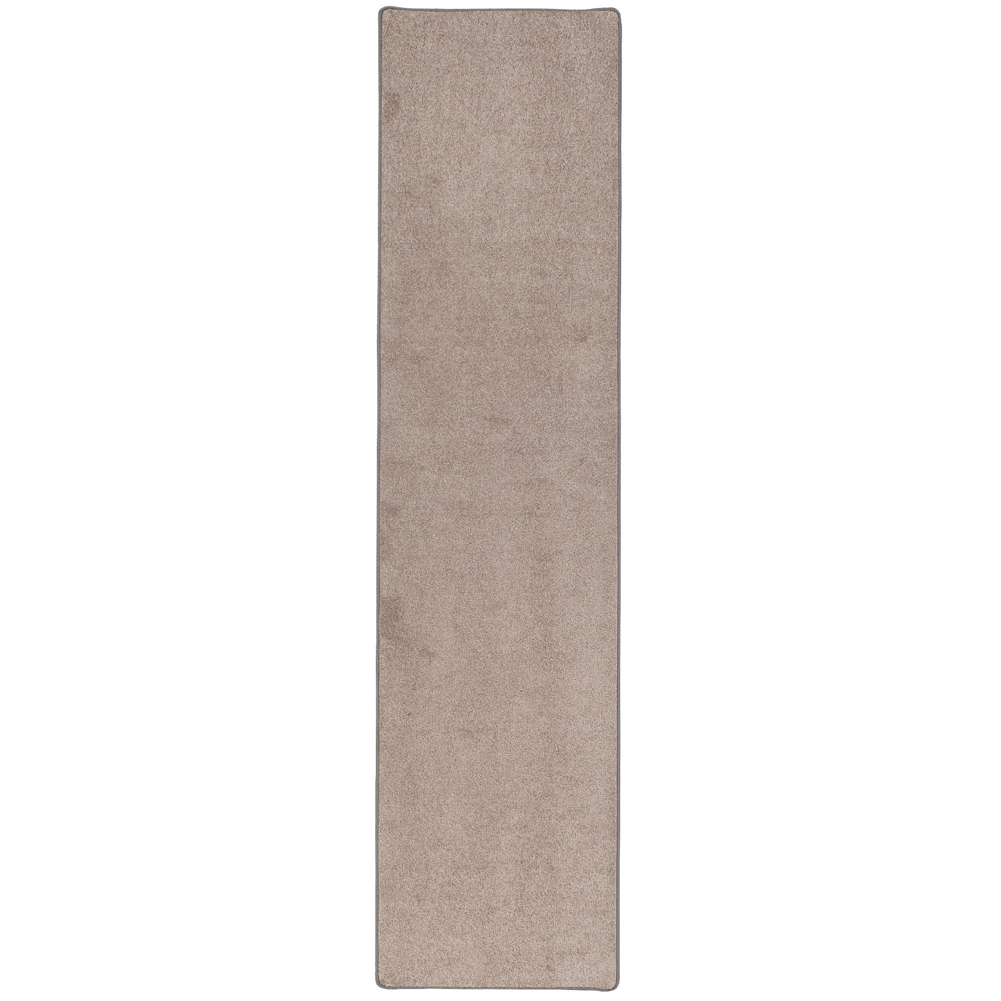 TREND VELOURS LÄUFER TEPPICH JOY - Taupe, Textil (80/200cm) - Snapstyle