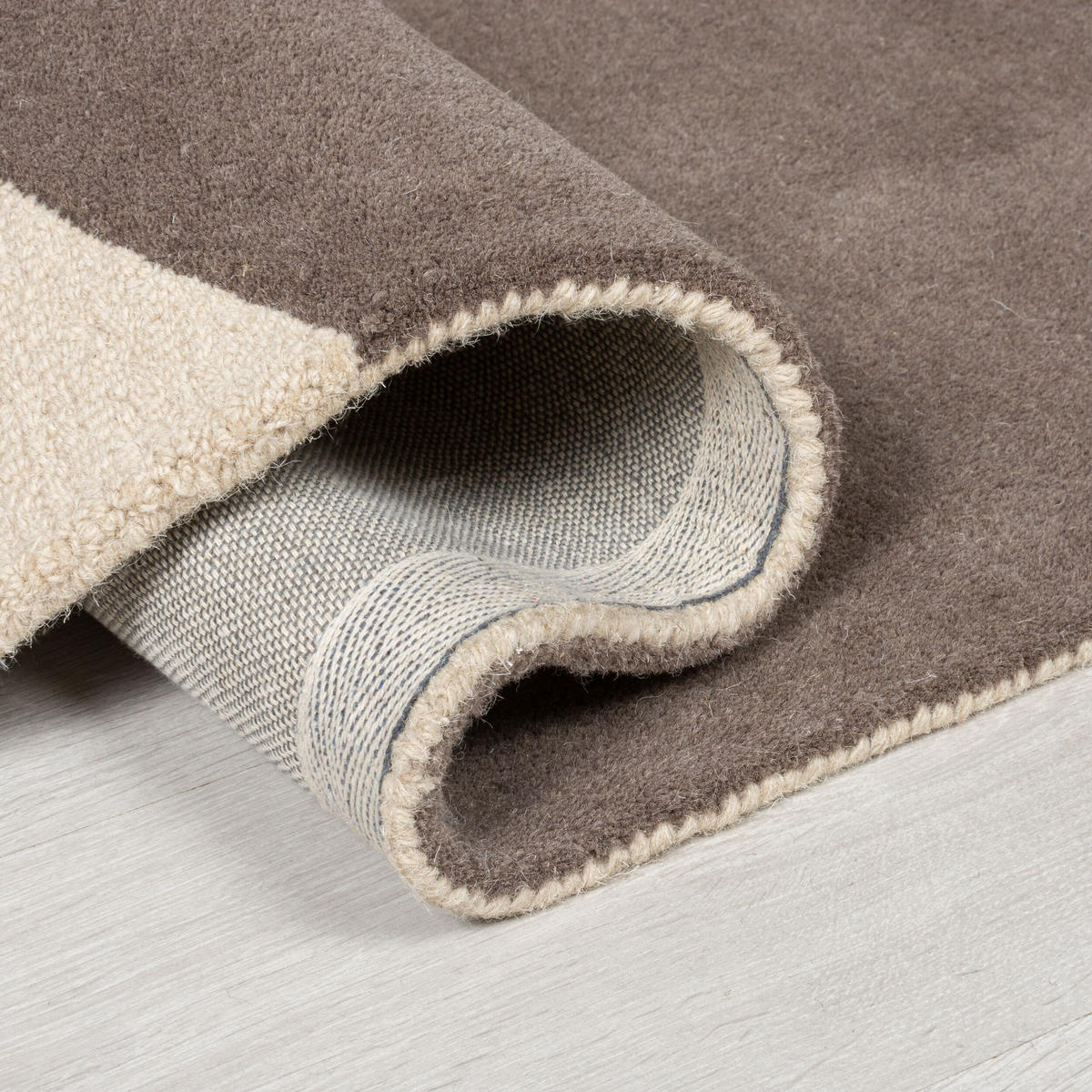 WOLLTEPPICH Abstrakt-Design mit farbakzente AIRE, Gelb-Beige 200x290 cm - Gelb, Textil (200/290cm) - KADIMA DESIGN