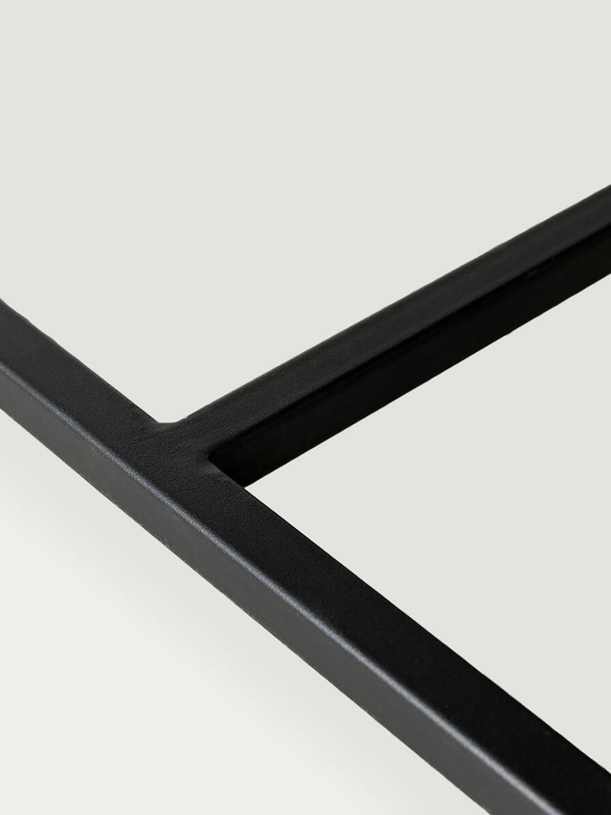 ESSTISCH Gaia Natürlich - Schwarz 90 x 160 - Braun, Holzwerkstoff (160/90/75cm) - Kenay Home