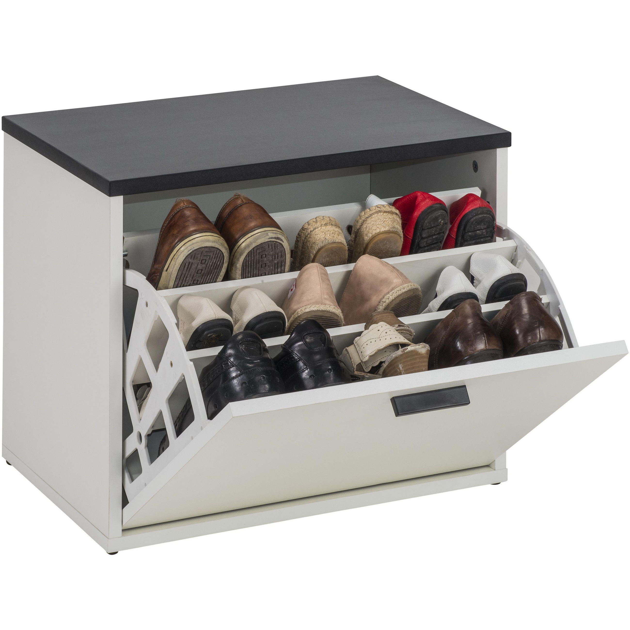 Simmob Schuhschrank Weiß 54x44x35 cm