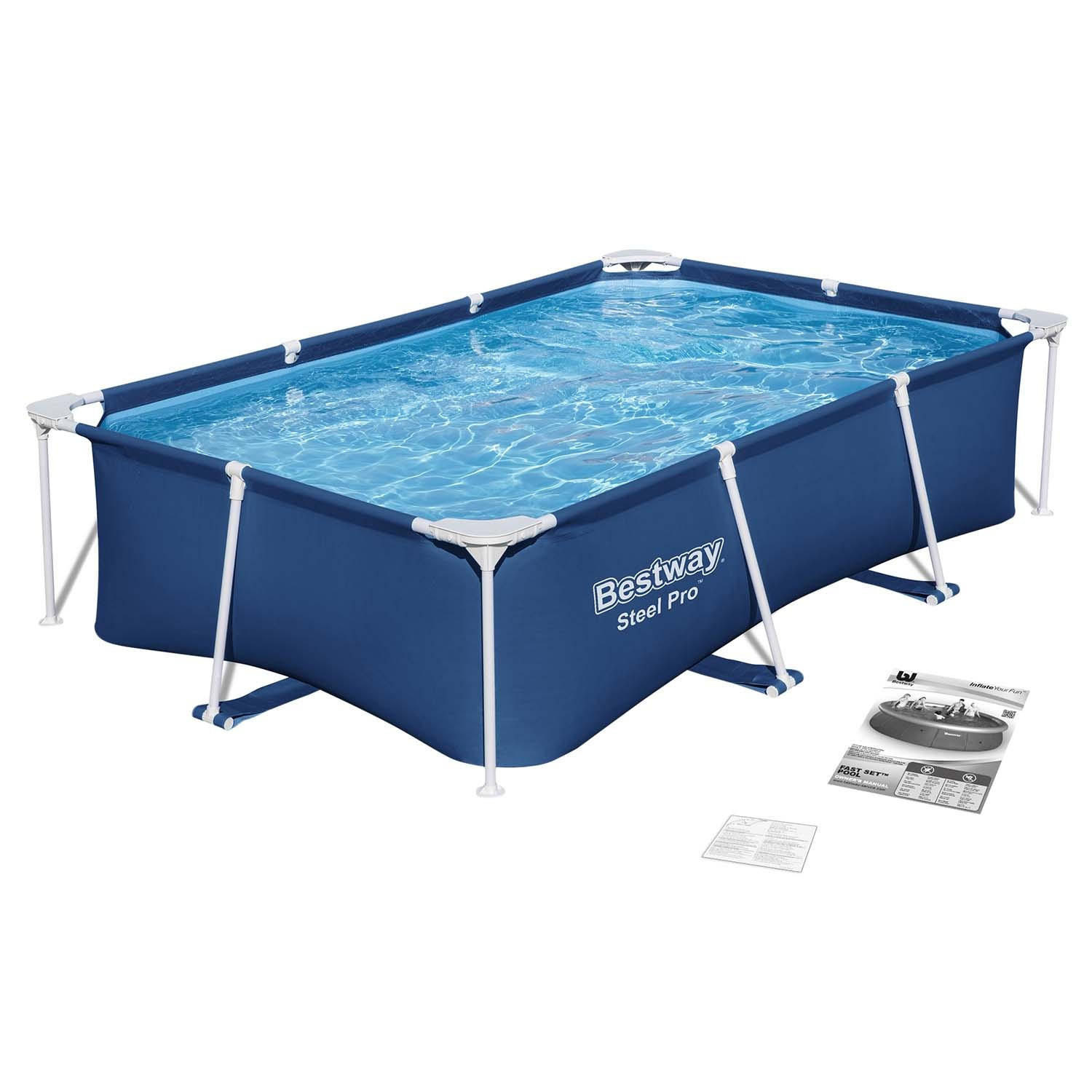 POOL 259 x 170 x 61 cm - 56403N - Blau, Textil (259/61/170cm)