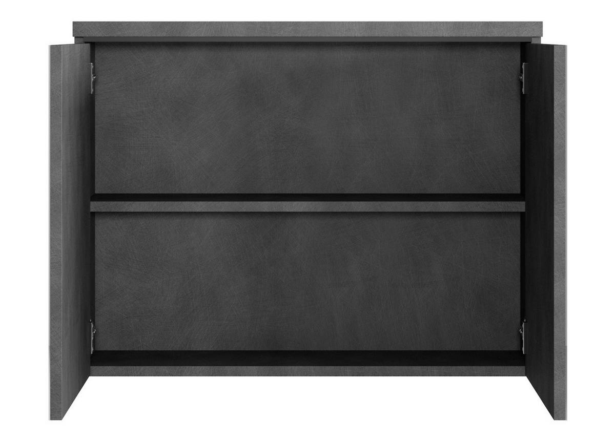SPIEGELSCHRANK Paso Dunkel Grau - 80 x 20 x 60 cm - Grau, Holz (80/60/20cm) - Badplaats