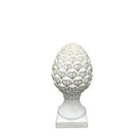 FIGUR Artischocke Mave Weiß 7.5/7.5/15.9 cm Keramik - Weiß, Keramik (7.5/15.9/7.5cm) - Mondex