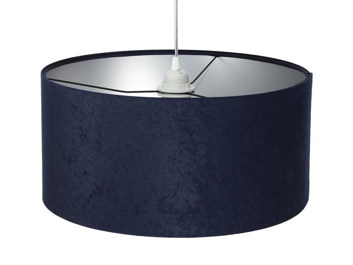 HÄNGELEUCHTE Blau 40/20 cm - Blau/Silberfarben, Kunststoff (40/0.6/20cm) - ONZENO
