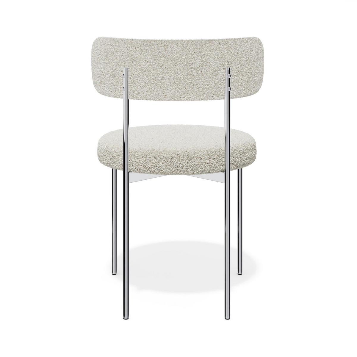 STÜHLE 2er Set MUSE Frottee Creme 52cm - Creme, Textil (52/76.5/45.5cm) - Premium Interiors