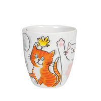 MINI-BECHER Katzen in Bunt - 200 ml - Multicolor, Keramik (0.2L) - Blond Amsterdam
