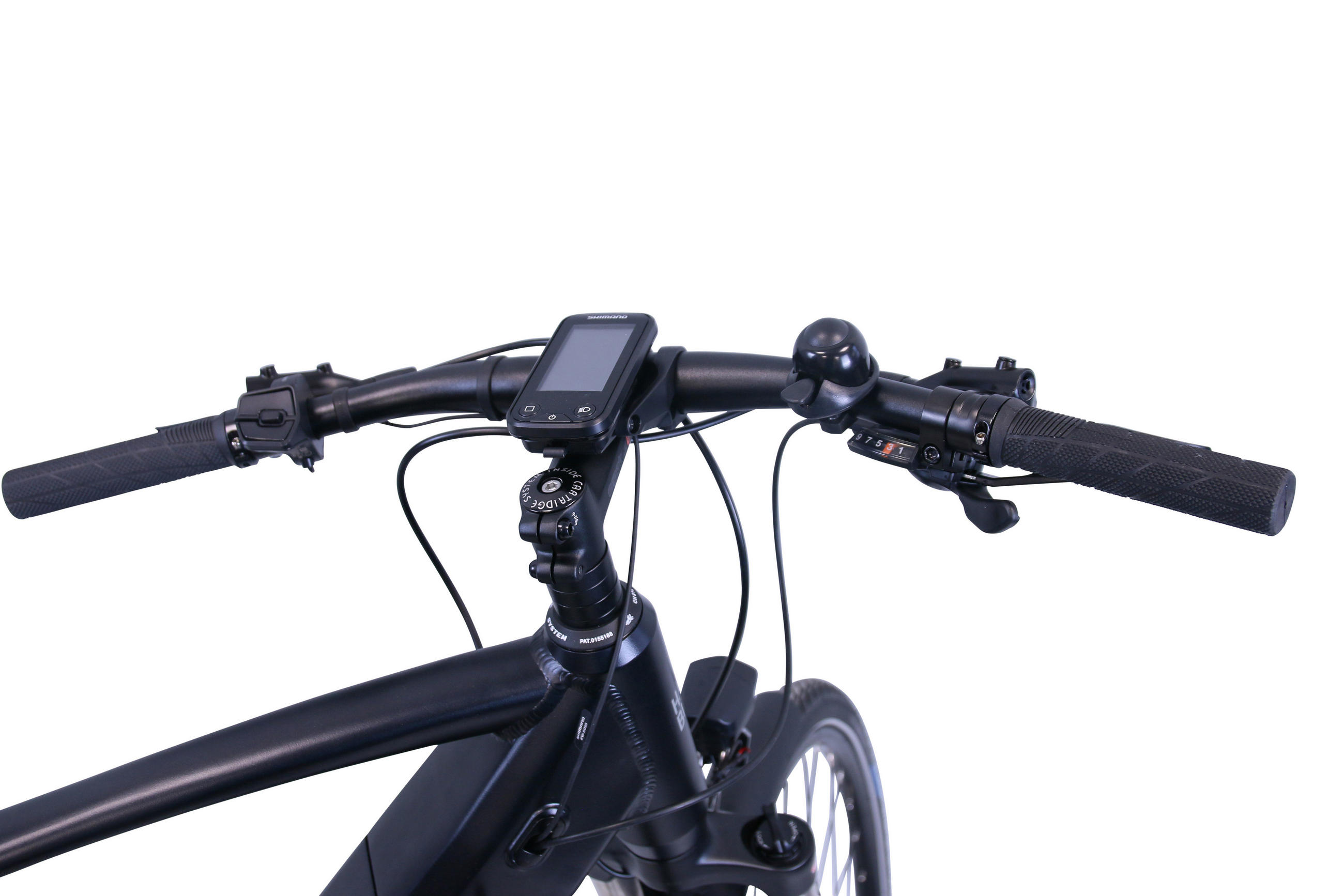 E-CITY Wave E-Bike Integrated Steps Gent 9 Gang 28 Zoll Gr:50cm - Schwarz, Metall (50cm) - Hawk Bikes