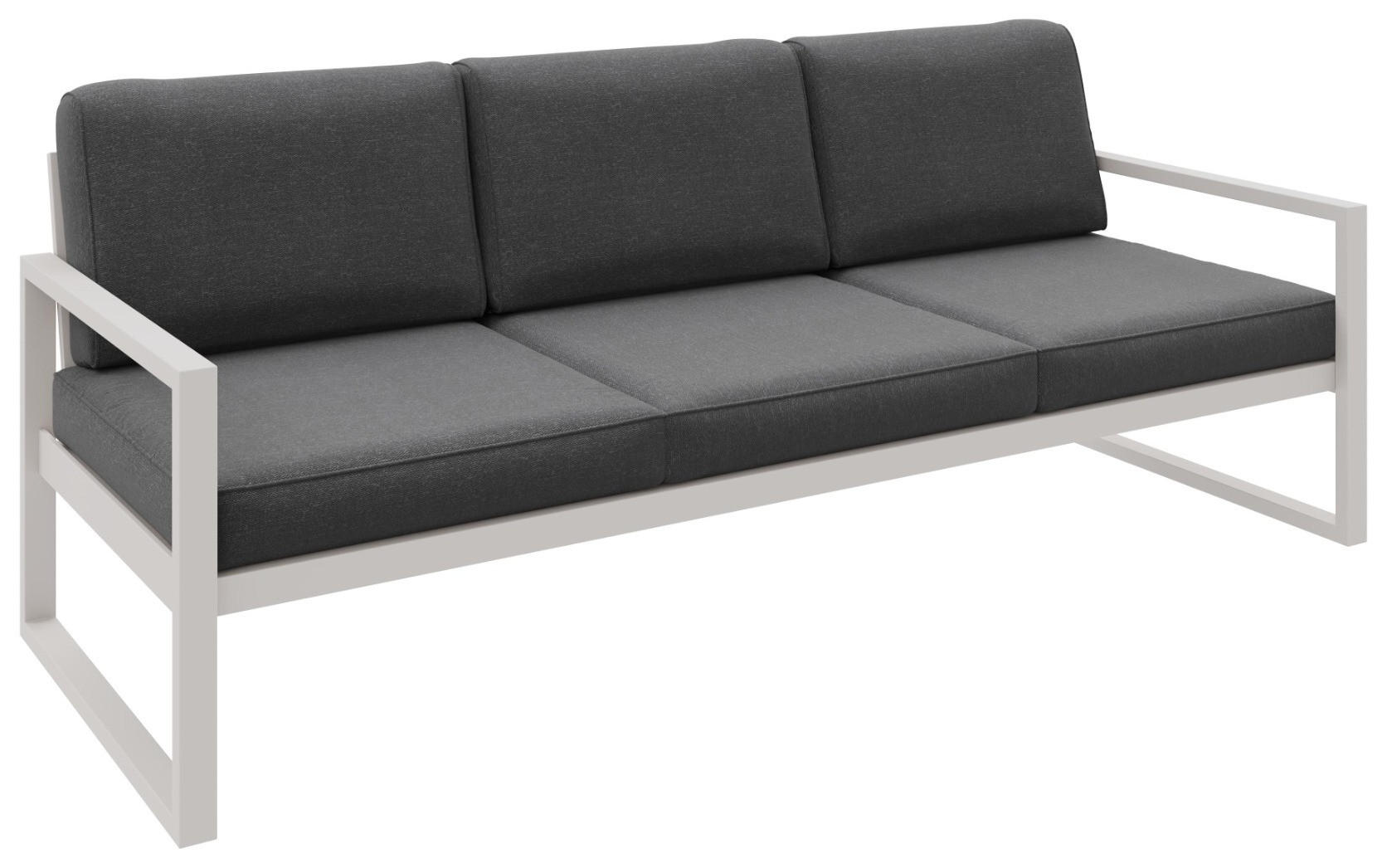WFL Group Gartenbank Grau 216x86x80 cm