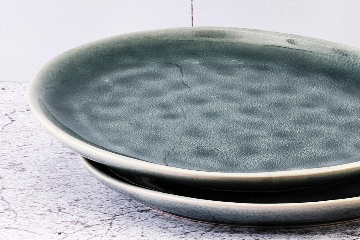 TELLER Mond Ø21cm - 6er-Set - Petrolfarben - Blau, Keramik (21cm) - Björn