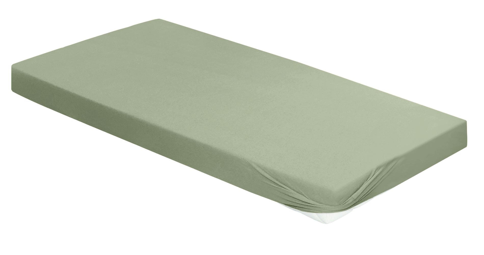 SPANNBETTTUCH VESUV 0012 - Grün, Textil (100/200cm) - Irisette