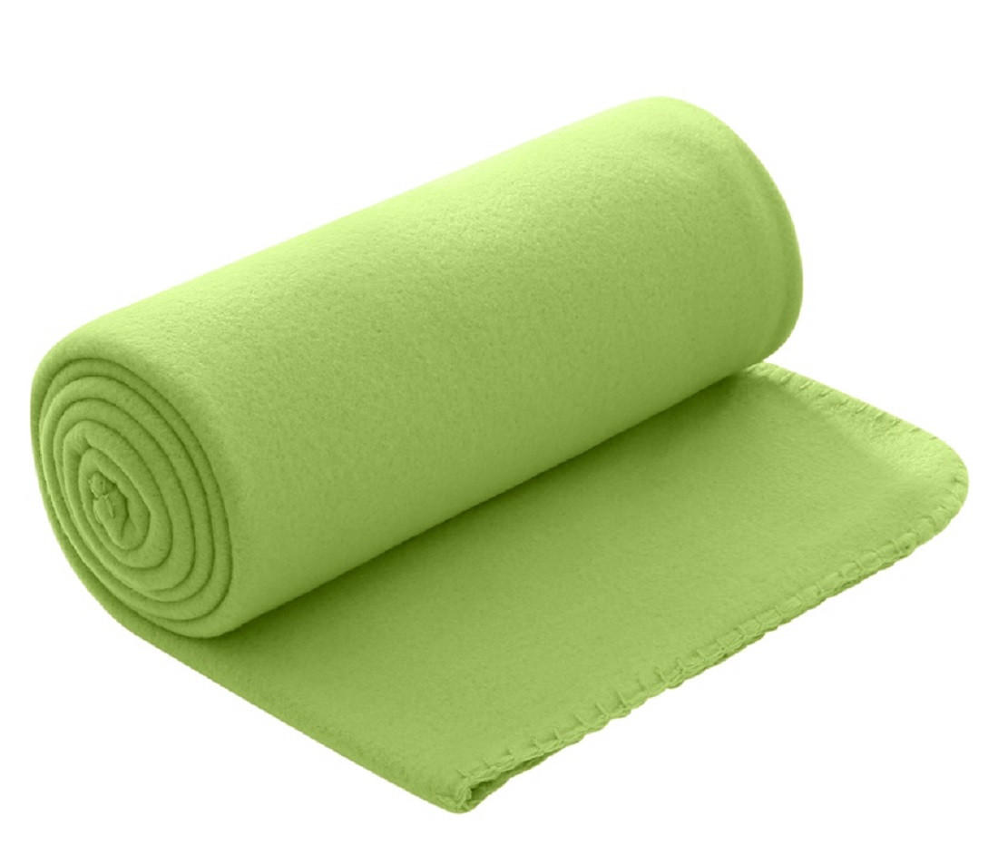 FLEECEDECKE grün 130/160 cm Kettelrand Anti-Pilling - Grün, Textil (130/160cm) - wometo