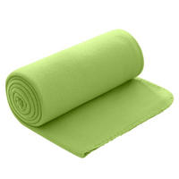 FLEECEDECKE grün 130/160 cm Kettelrand Anti-Pilling - Grün, Textil (130/160cm) - wometo