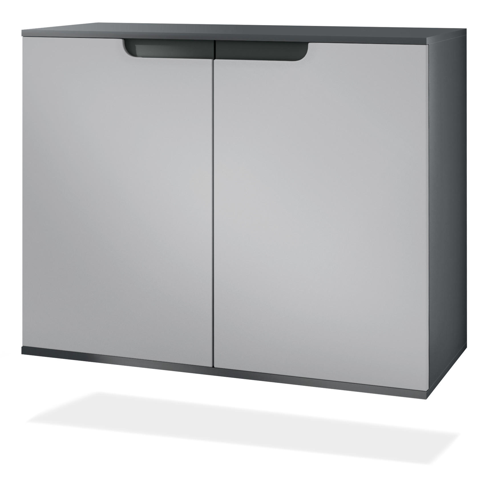 KOMMODE Sylt Hellgrau Seidenmatt - Greige, Holzwerkstoff (92.5/73.5/35cm) - Vladon