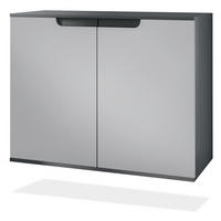 KOMMODE Sylt Hellgrau Seidenmatt - Greige, Holzwerkstoff (92.5/73.5/35cm) - Vladon