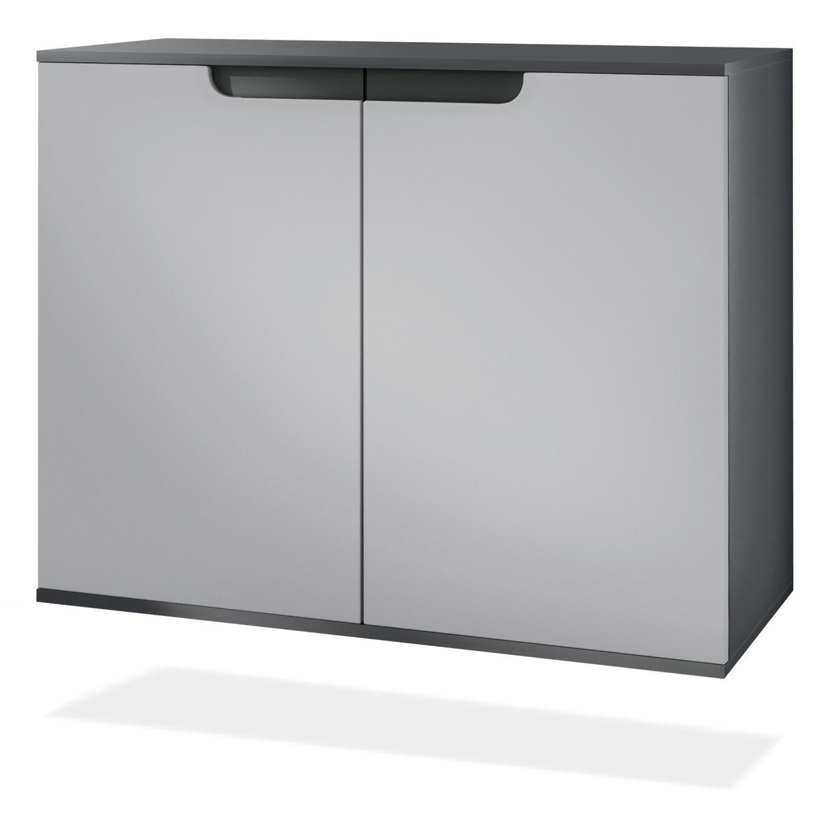 KOMMODE Sylt Hellgrau Seidenmatt - Greige, Holzwerkstoff (92.5/73.5/35cm) - Vladon