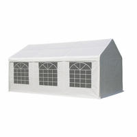 DACHPLANE Livingston - Zeltabdeckung für 4x10 Meter, PVC weiss 480g/m². BxTxH: 100x400x310 cm - Weiß, Kunststoff (100/0.3/400cm) - TPFGarden