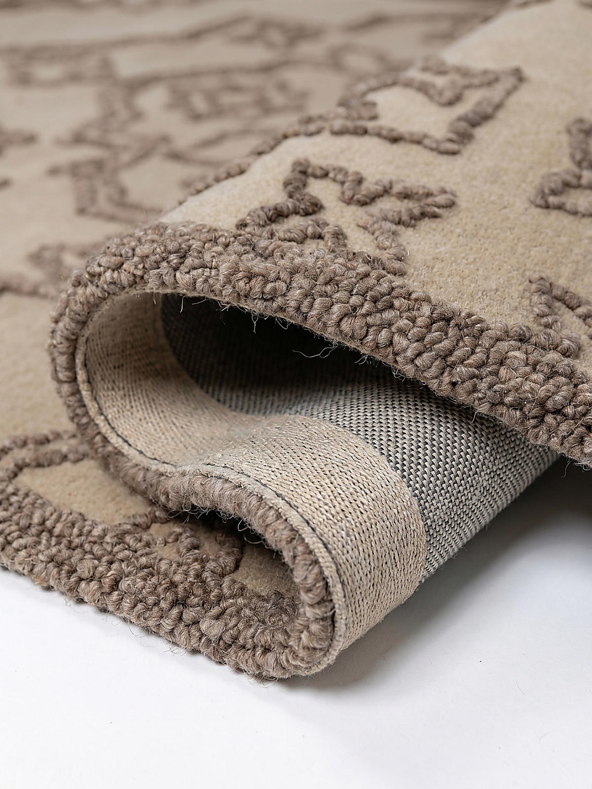 WOLLTEPPICH TINGIR, abstrakt, Natur, 140 x 200 cm - Beige, Textil (140/200cm) - KADIMA DESIGN