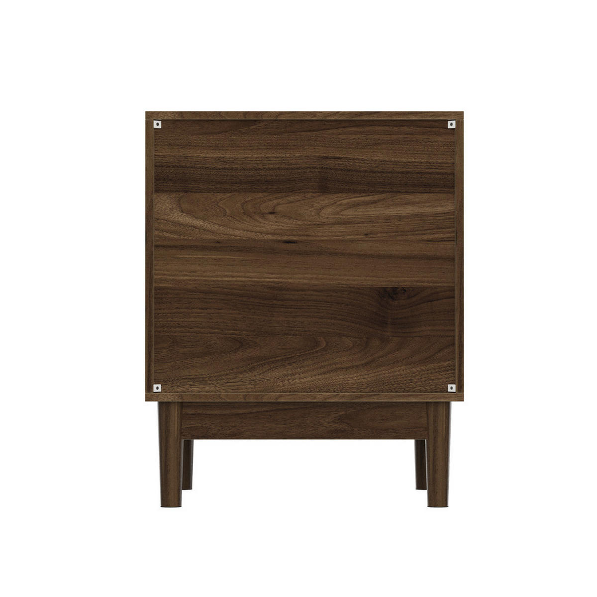 NACHTTISCH Nussbaum 45/56,5/39 cm mit 2 Schubladen - Walnussfarben, Holz (45/56.5/39cm) - Kaket
