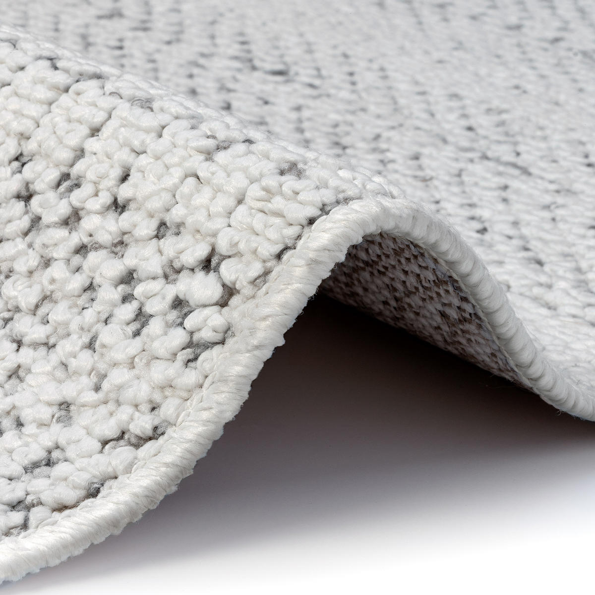 SOFT-TEPPICH Jacky Hellgrau 80x150 cm - Hellgrau, Textil (80/150cm) - Tesso Living