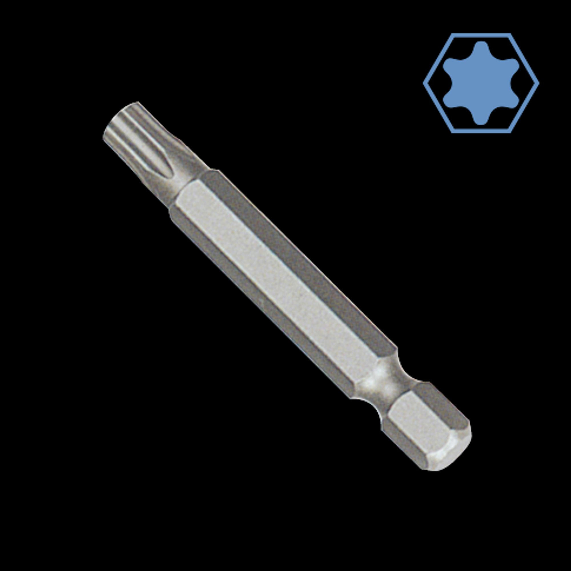 BIT T7, Innensechskant, 50mm, S2 Stahl - Silberfarben, Metall (5/1.5/1cm) - BONI-SHOP
