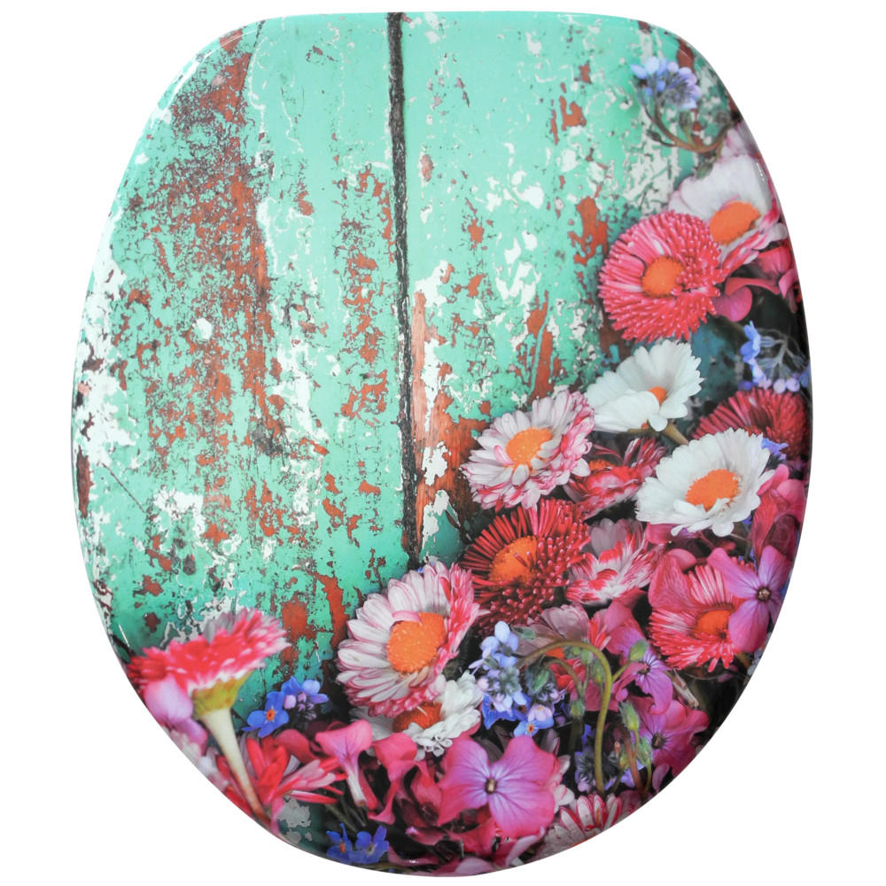 WC-SITZ mit Absenkautomatik Spring - Türkis, Holzwerkstoff (38/6/47cm) - Sanilo