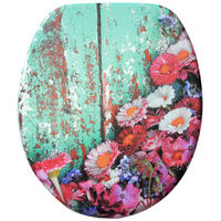 WC-SITZ mit Absenkautomatik Spring - Türkis, Holzwerkstoff (38/6/47cm) - Sanilo