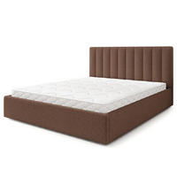 POLSTERBETT DEMERA Q 180x200 cm mit Bettkästen - Braun - Braun, Holz (180/200cm) - MASSENO