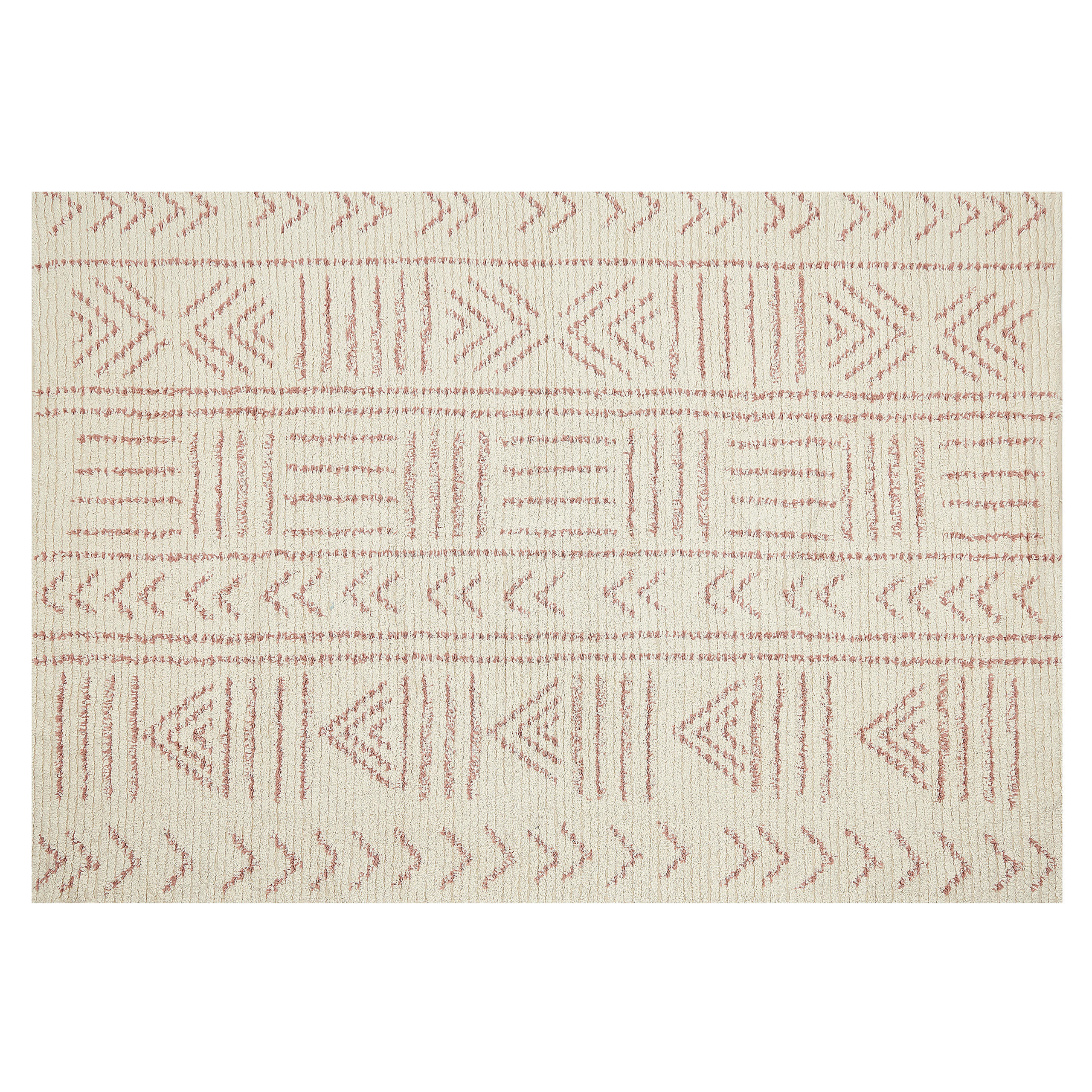 KURZFLOR-TEPPICH Edirne 200/140 cm - Beige, Textil (140/200cm) - Beliani