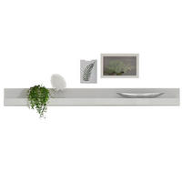 WANDBOARD weiß, Hochglanz, Wandregal, 217 x 22 cm - Weiß Hochglanz, Holzwerkstoff (217/22/18cm) - Furn.Design