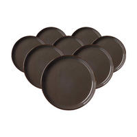 DESSERT-TELLER Visby Dunkelgrau ø 20,5 cm 8er Set - Dunkelgrau, Keramik (20.5cm) - Ritzenhoff Breker