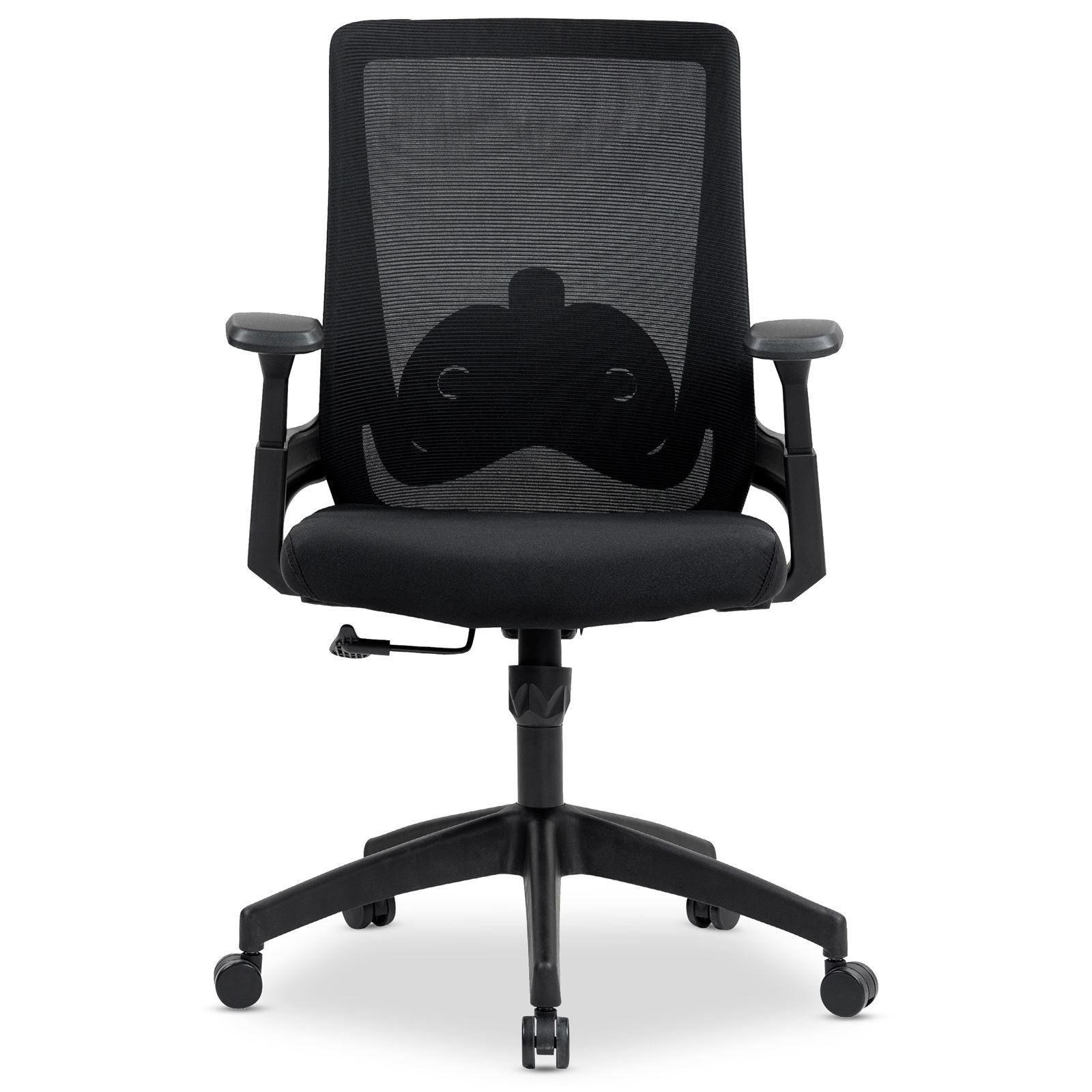 BÜRODREHSTUHL CAPVAL - Schwarz, Kunststoff/Textil (65/106/65cm) - IDIMEX