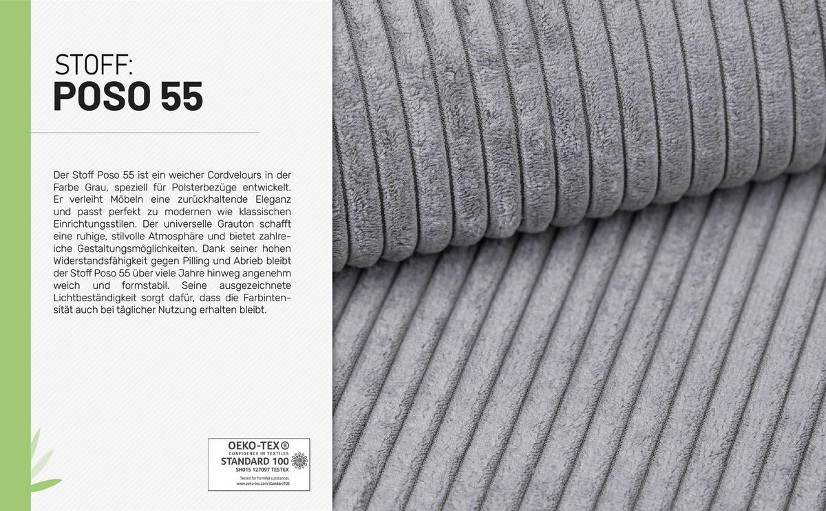 POLSTERBETT SANA100x200cm Elegantes Polsterbett für modernen Wohnstil , Federkernmatratze ELDAR (18cm), grau - Grau, Holz (100/200cm) - Panda Möbel