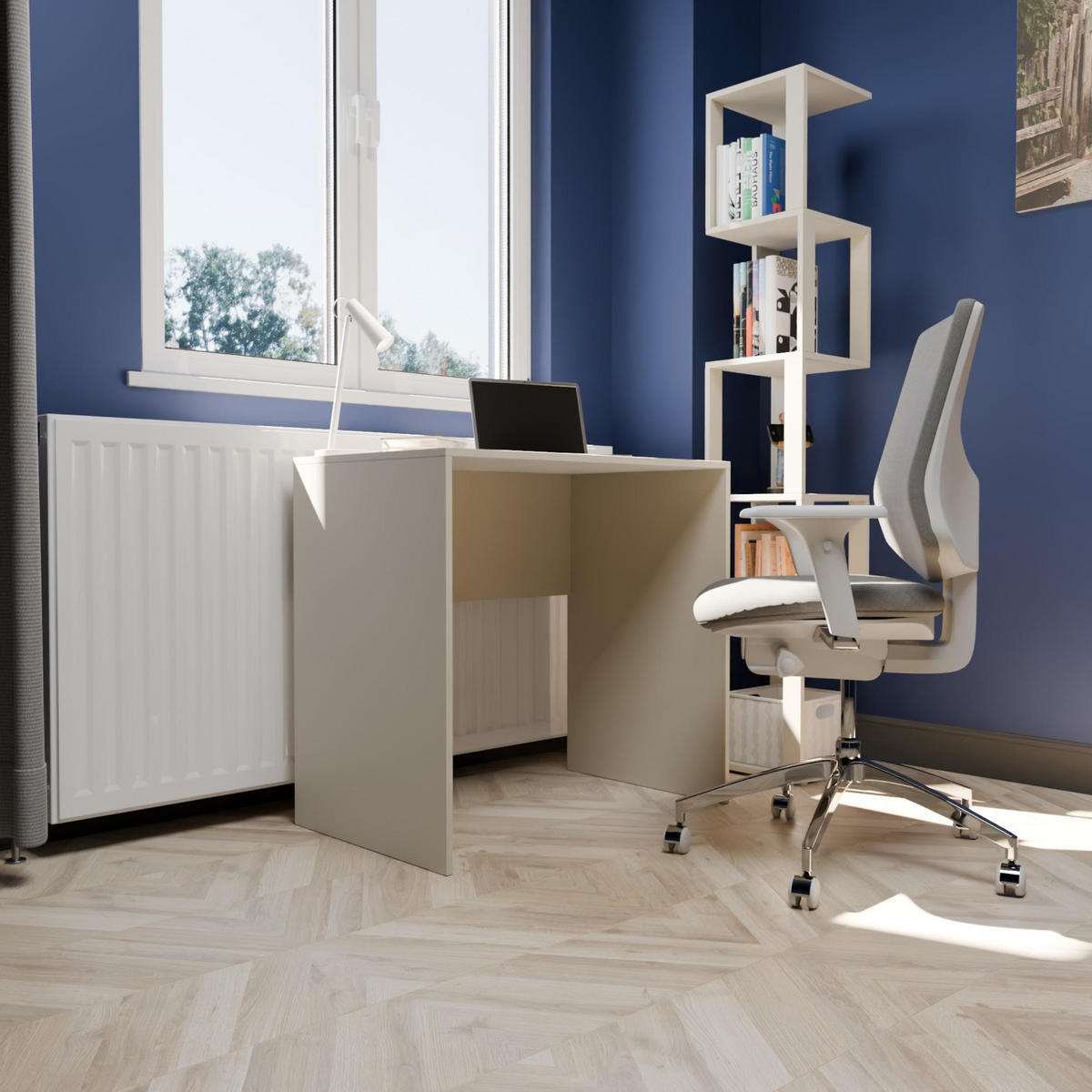 SCHREIBTISCH CR3-UNO Kaschmir 80/50/75 cm - Kaschmir, Holzwerkstoff (50/80/75cm)