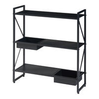PFLANZENREGAL Berkelland - Schwarz, Metall (20/60/65.5cm) - [en.casa]
